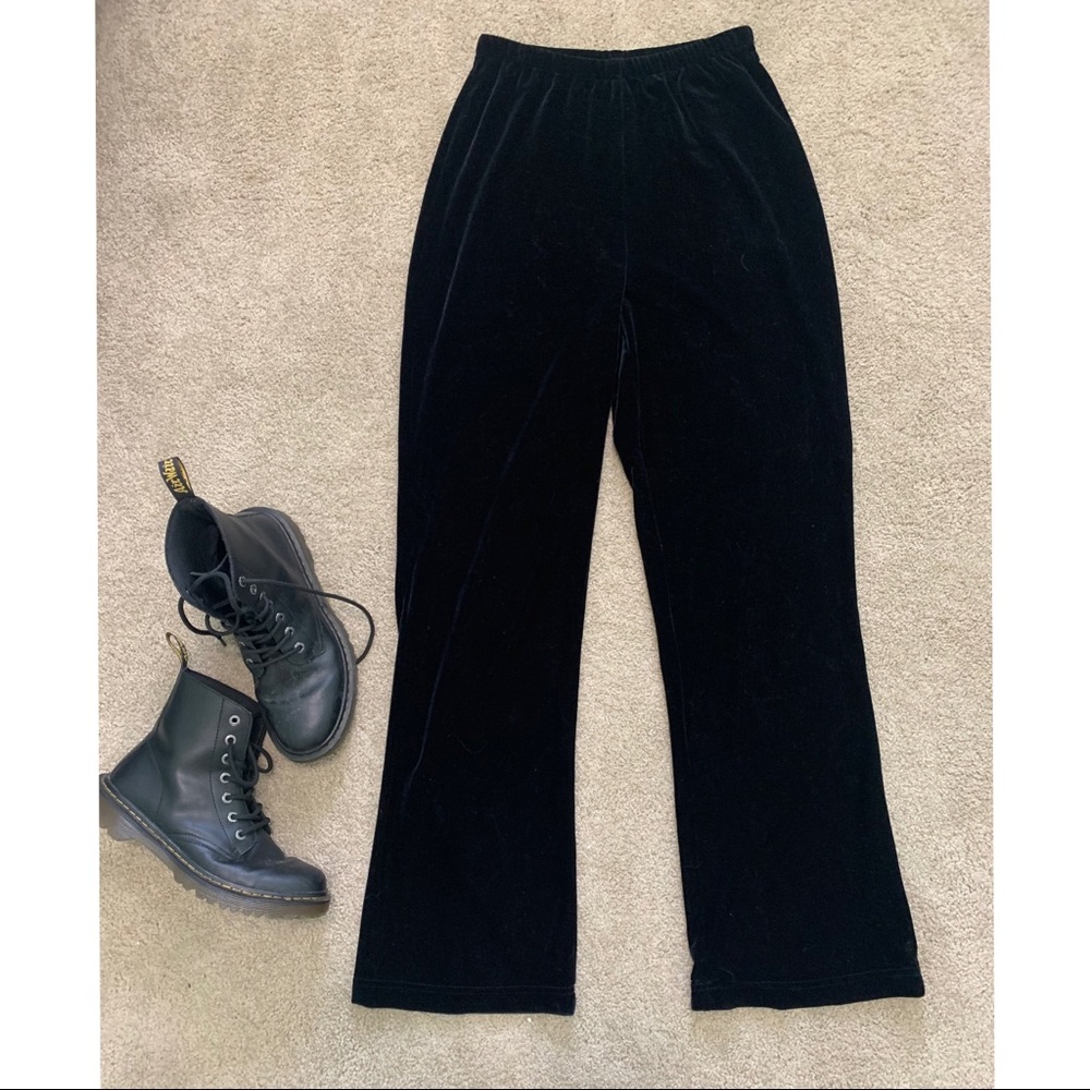 Vintage Velvet High Waisted Pants
